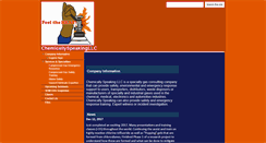 Desktop Screenshot of chemicallyspeakingllc.com